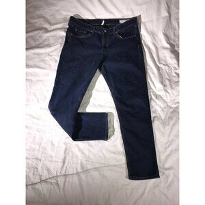 Rag & Bone Women's Marlowe Dark Blue Wash Slim Fit  Capri Jeans Size 32